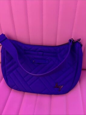 lug Quilted Shoulder Bag - Violet